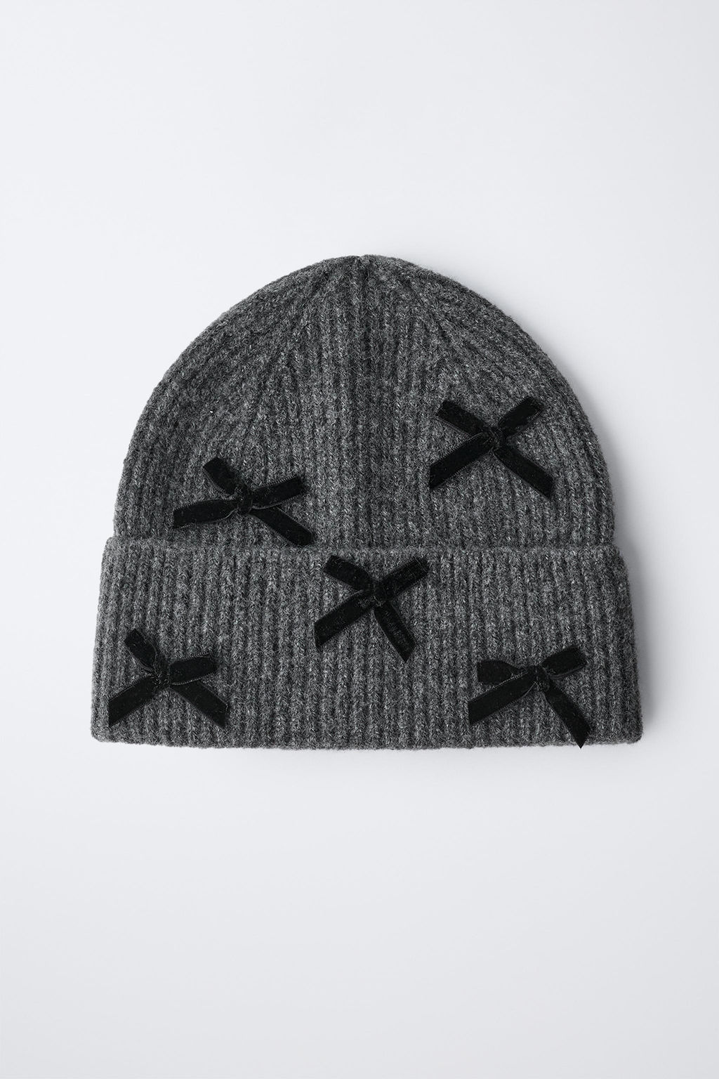 VELVET BOW KNIT BEANIE - Zara фото 4