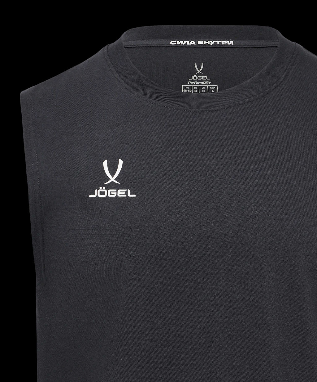 Майка тренировочная JOGEL DIVISION PerFormDRY Training CVC 98, темно-серый  фото 4