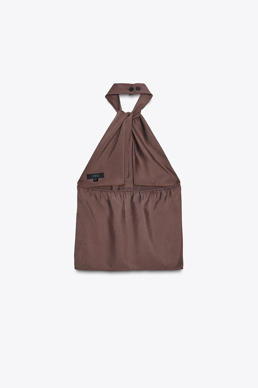 KNOTTED HALTER WAISTCOAT TOP - Zara фото 7