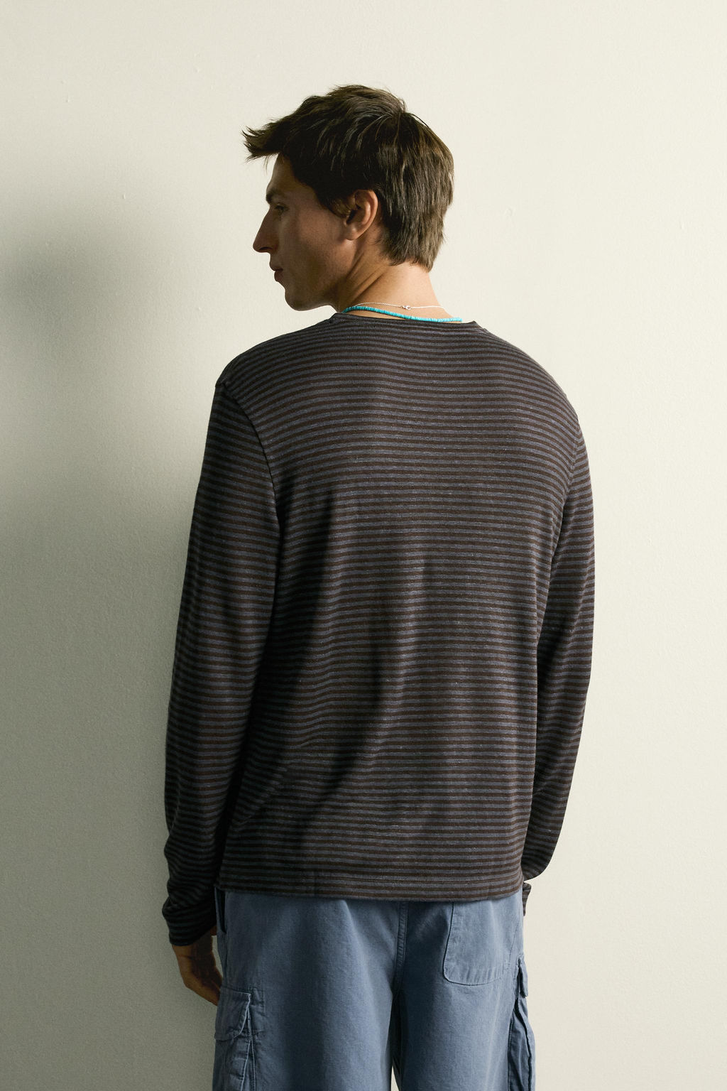 CAMISETA JACQUARD RAYAS C??AMO - VISCOSA / rayas - Zara фото 3