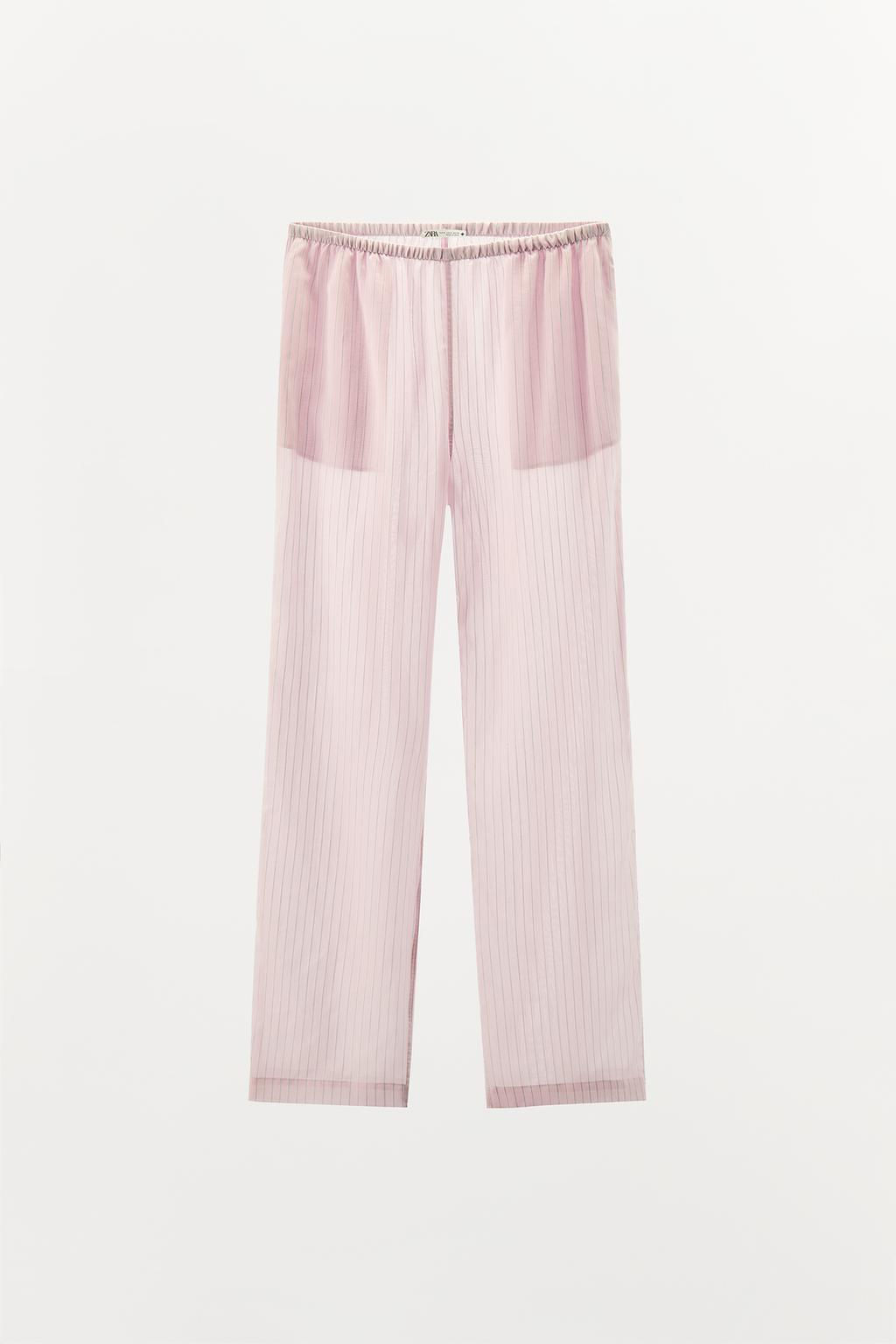STRIPED PYJAMA TROUSERS - Zara фото 6