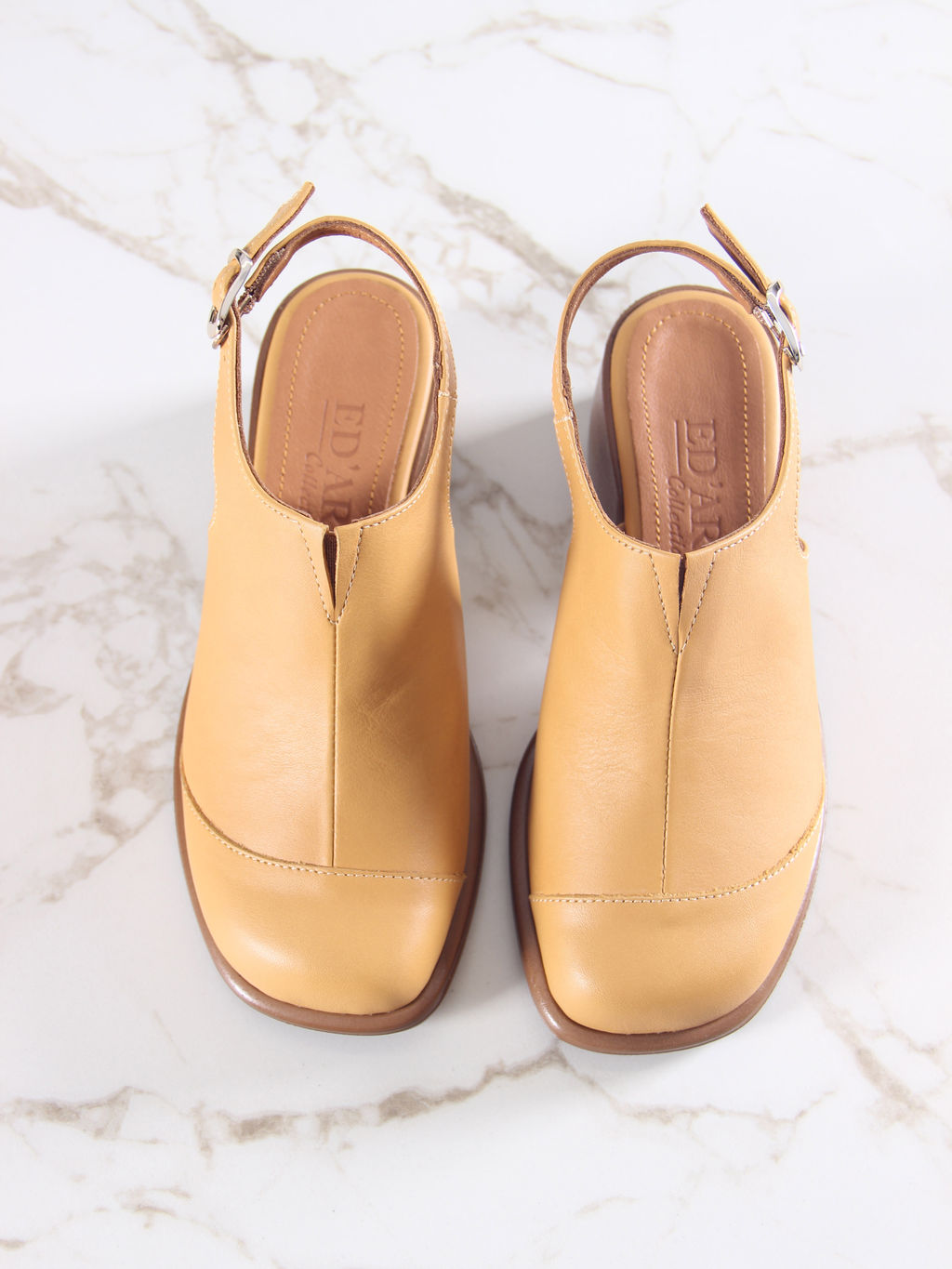 Босоножки 5133.23663be.Тыква лион+коричневый