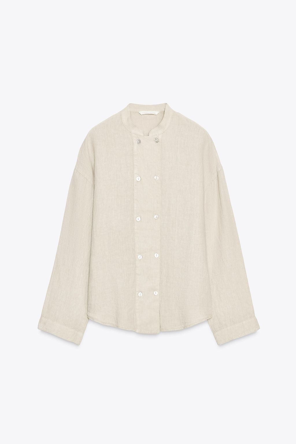 100% LINEN OVERSHIRT ZW COLLECTION - Zara фото 6