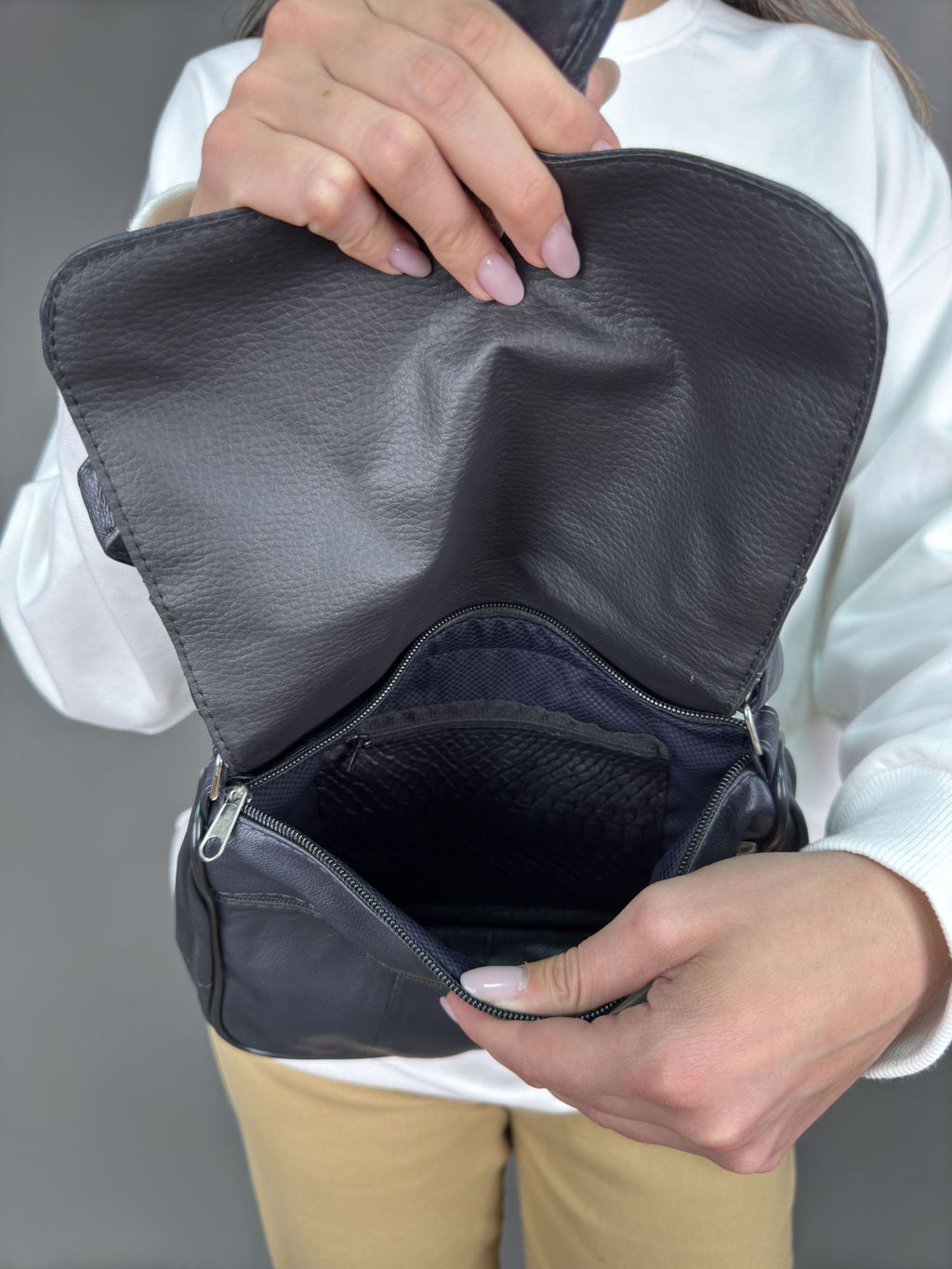 Сумка женская из телячьей кожи