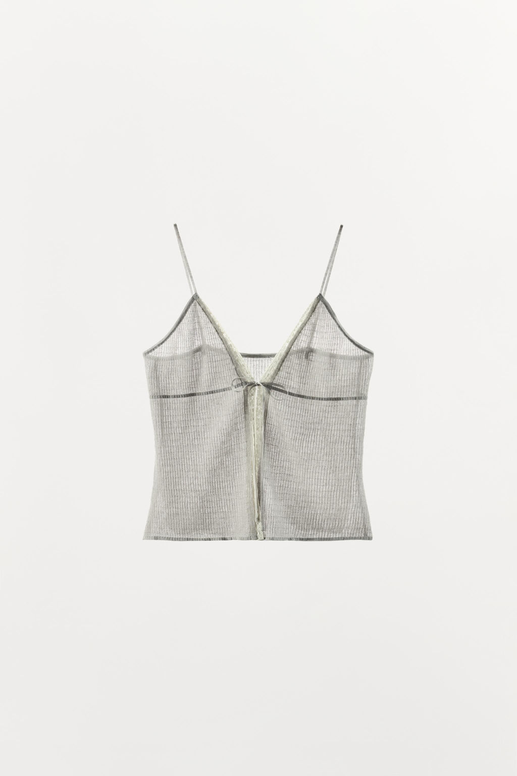 TOP PUNTO EL?STICOS PUNTILLA / Gris - Zara фото 7
