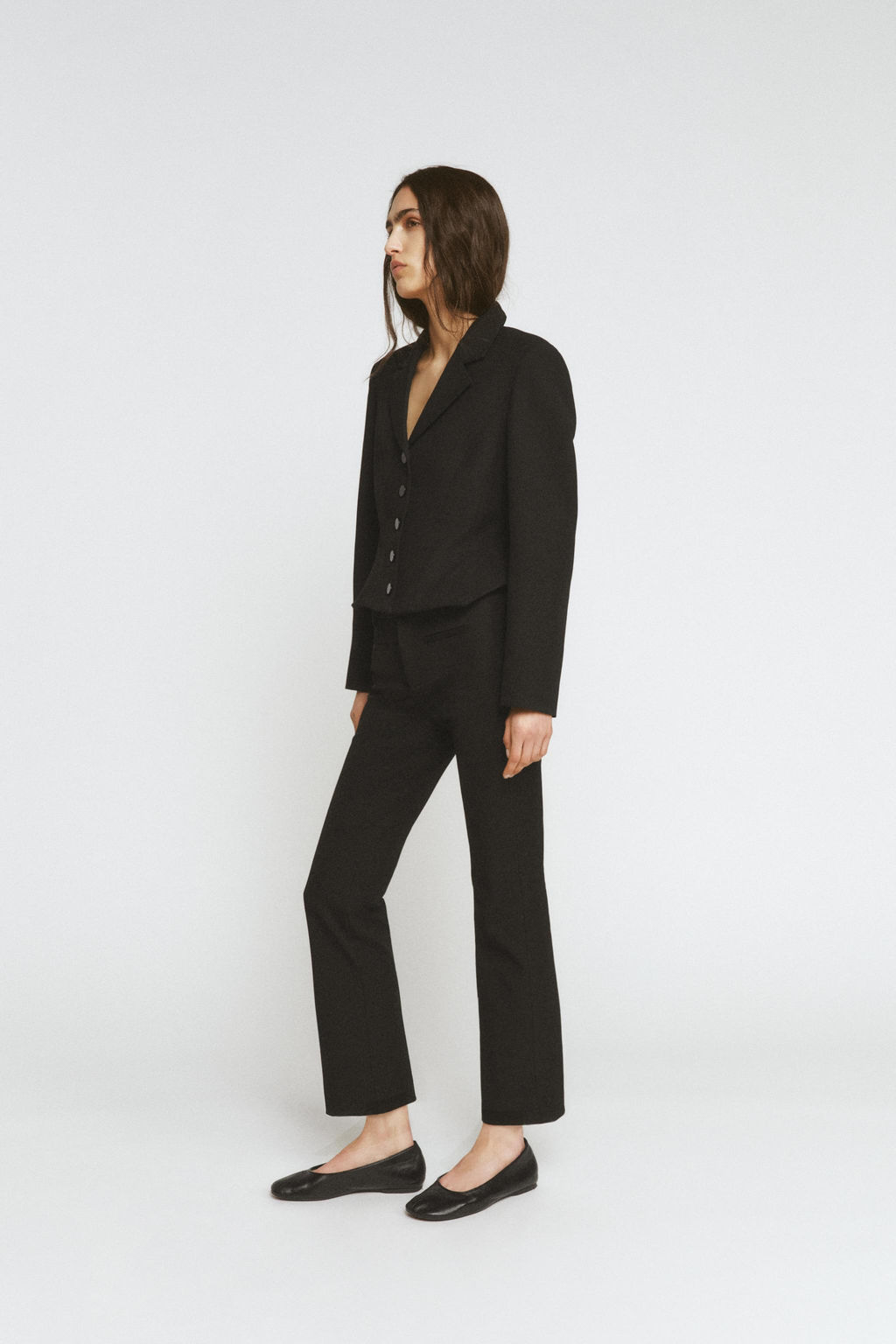 ZW COLLECTION SHORT BLAZER WITH TOPSTITCHING - Zara фото 6