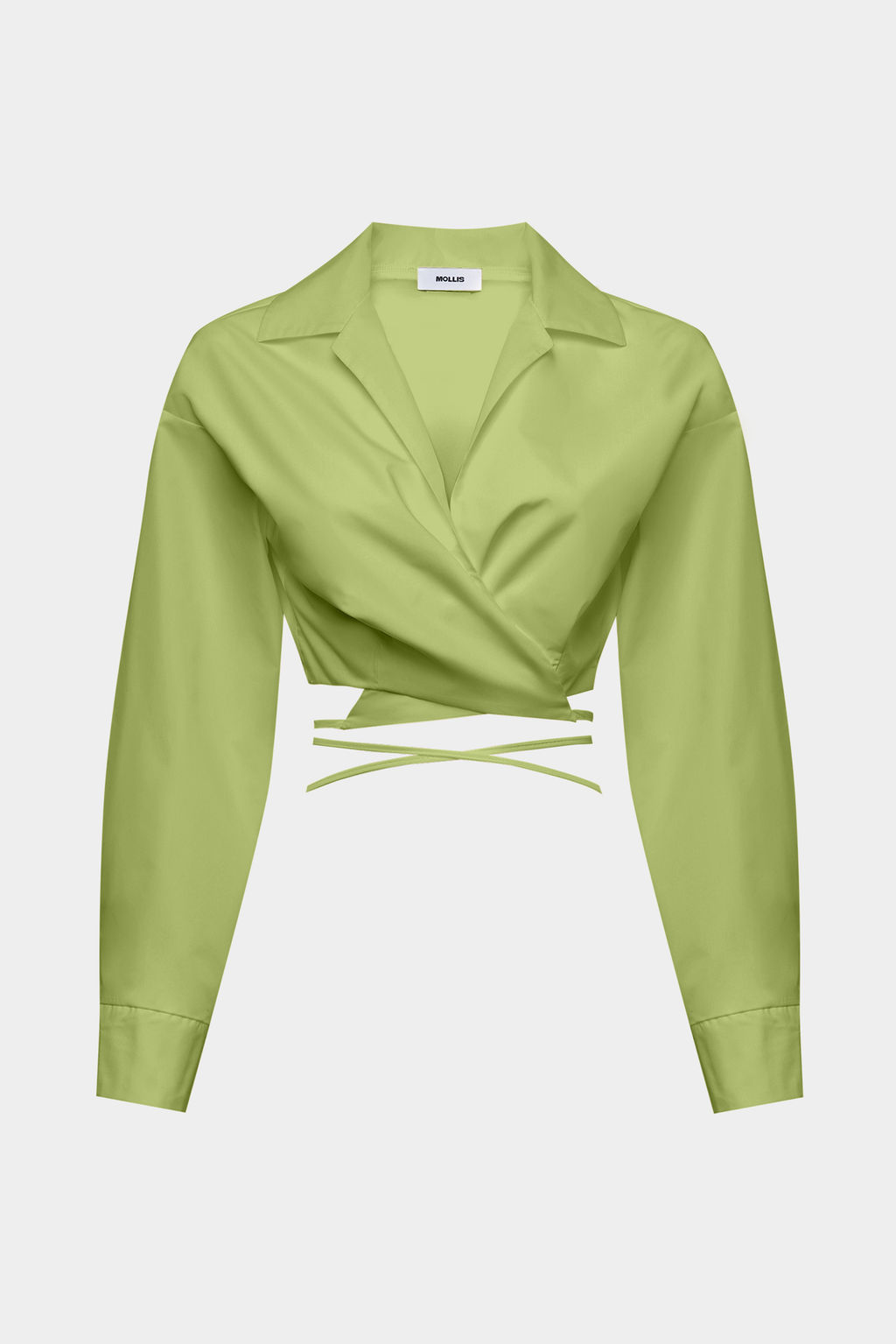 Рубашка укороченная из мягкого хлопка с завязками - Mollis фото 5