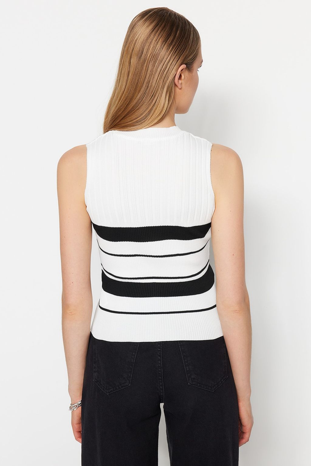 Trendyolmilla Ekru*001 Triko Ince Bluz TWOSS21BZ0370 фото 6