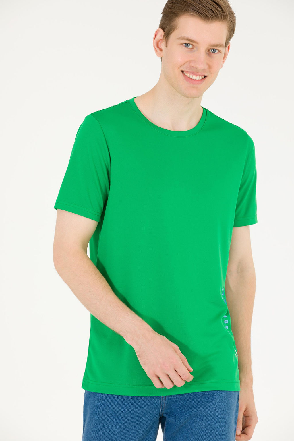 Мужская футболка с круглым вырезом Apple Green - U.s. polo assn фото 18