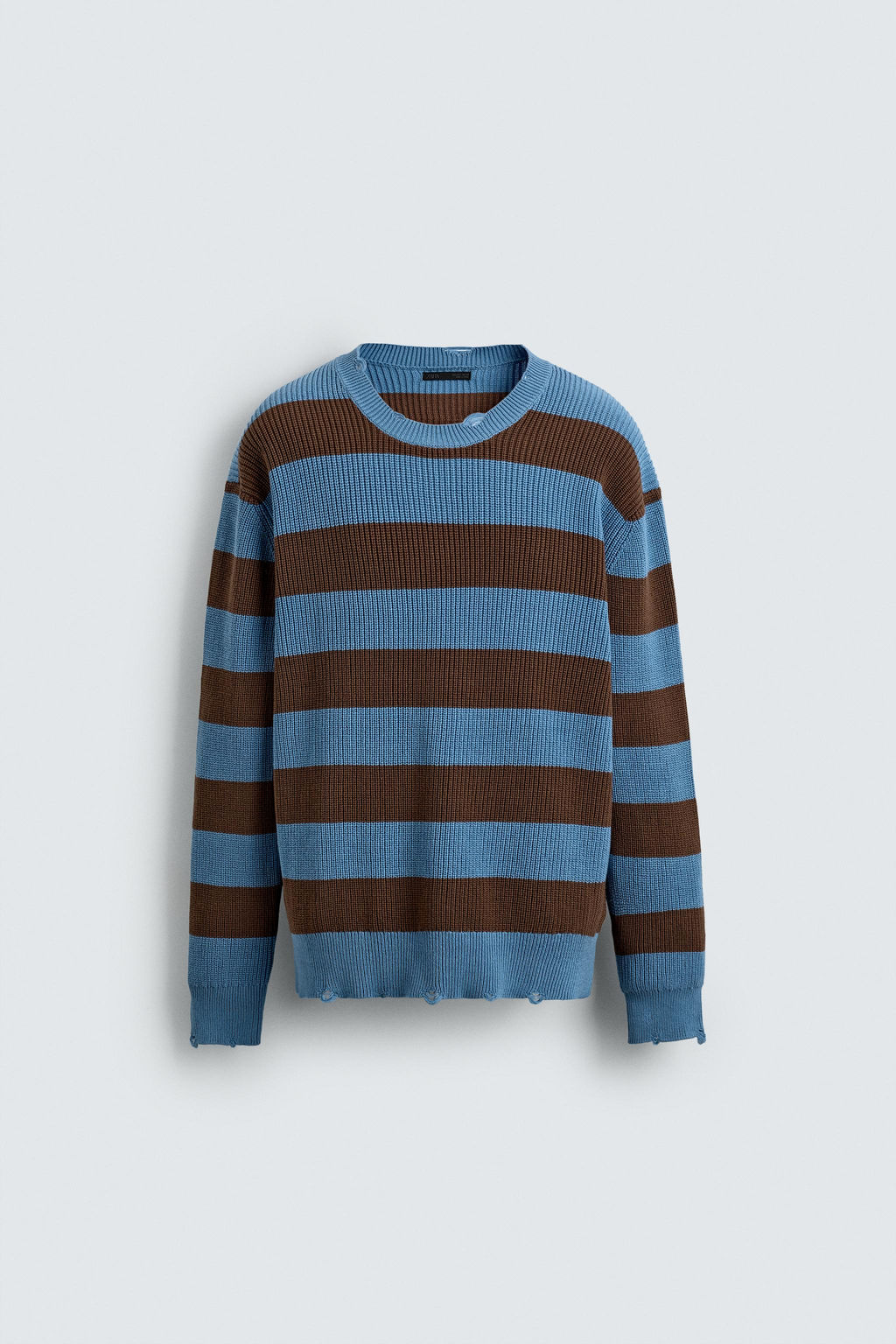 STRIPED PURL KNIT SWEATER - Zara фото 8
