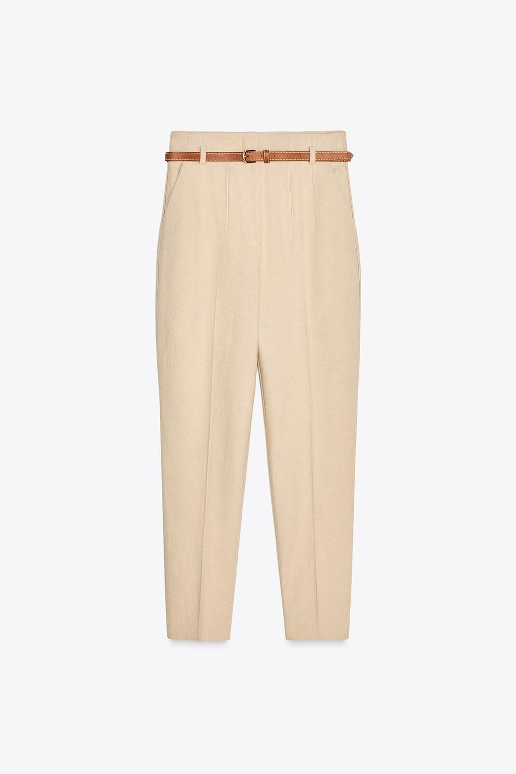 RUSTIC TROUSERS WITH BELT - Zara фото 8