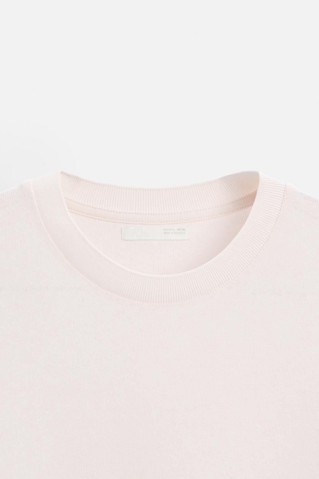 BASIC KNIT T-SHIRT - Zara фото 17