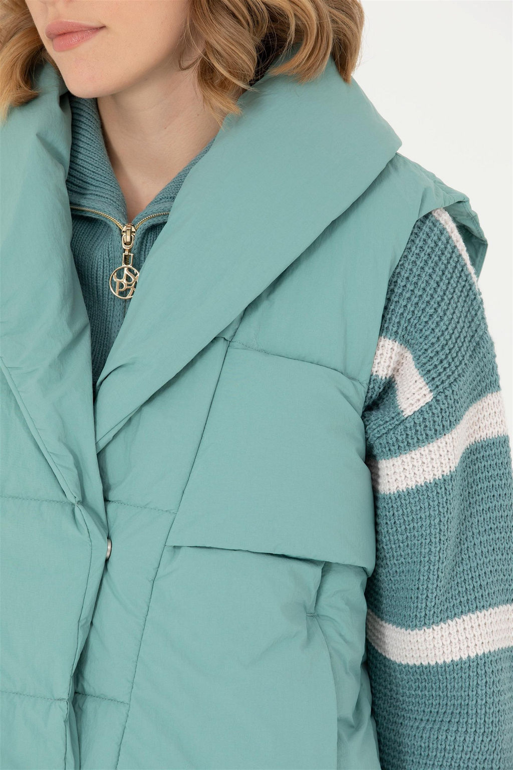 Женский мятный жилет - U.s. polo assn фото 7