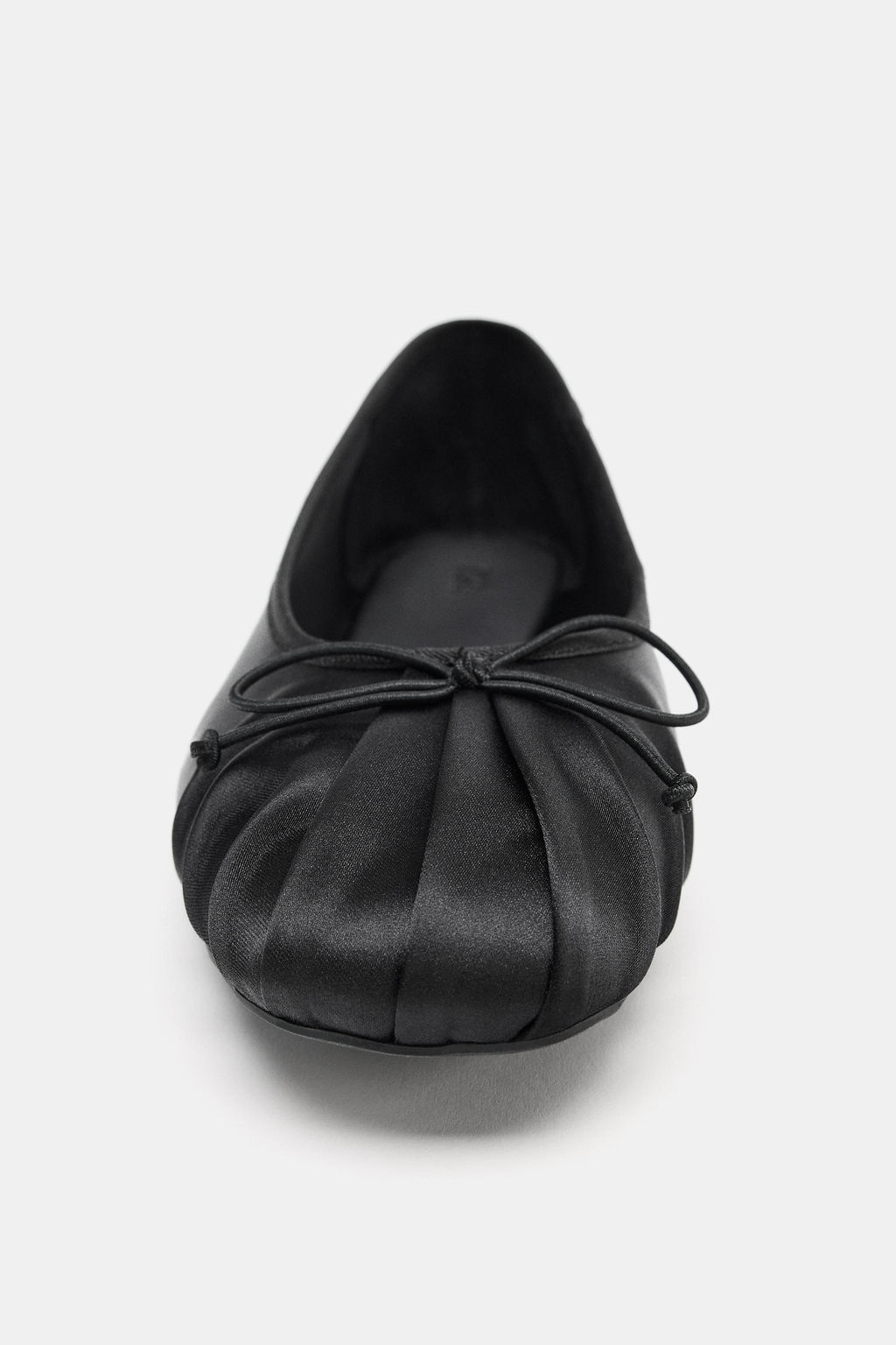 SATIN BALLET FLATS WITH BOW - Zara фото 6