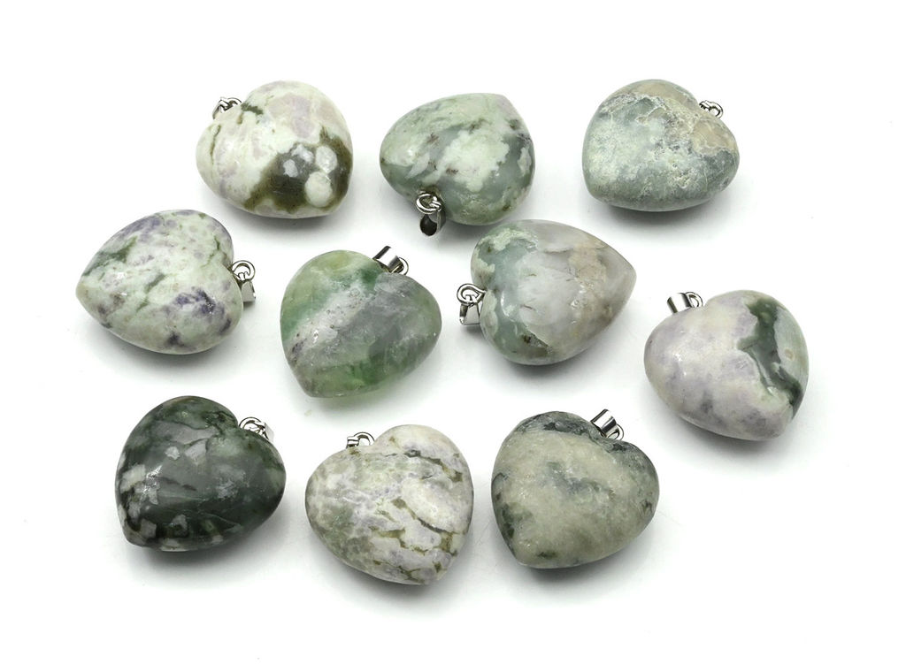 Кулон Сердце 25*25мм из яшмы перепелиной - Радуга камня фото 12