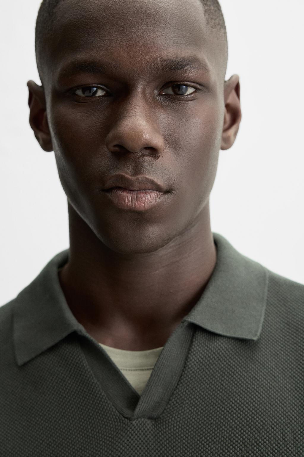 TEXTURED KNIT POLO SHIRT - Zara фото 16