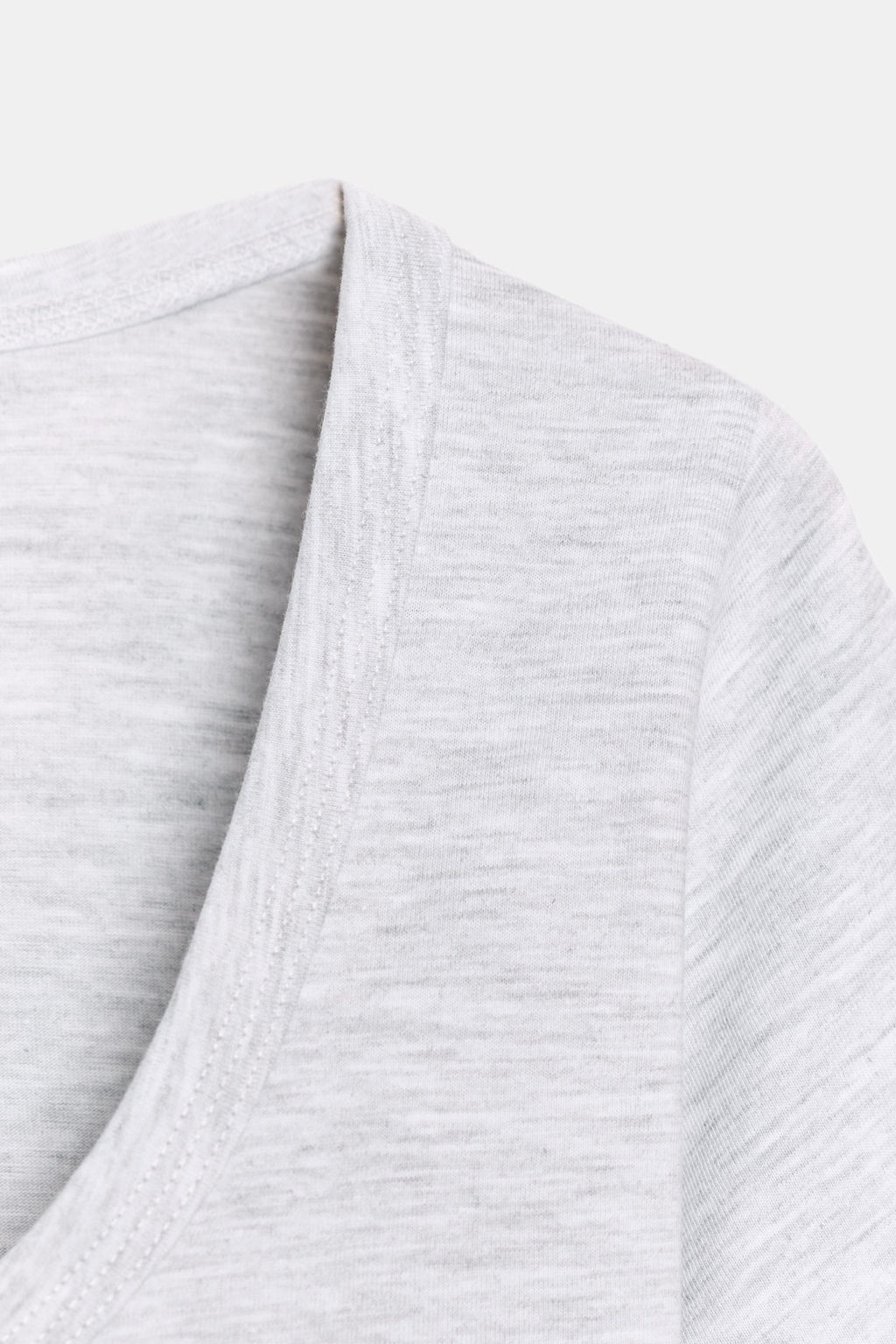 CAMISETA CUELLO OLLA MANGA CORTA / Gris vigor? - Zara фото 6