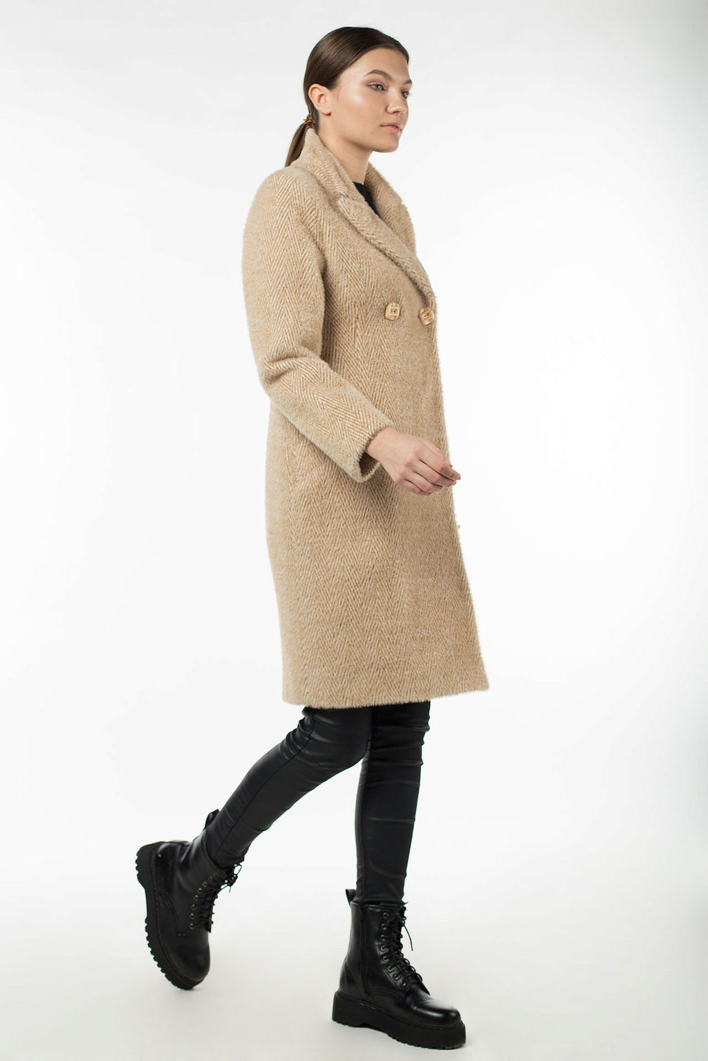 01-09698 Пальто женское демисезонное (пояс)