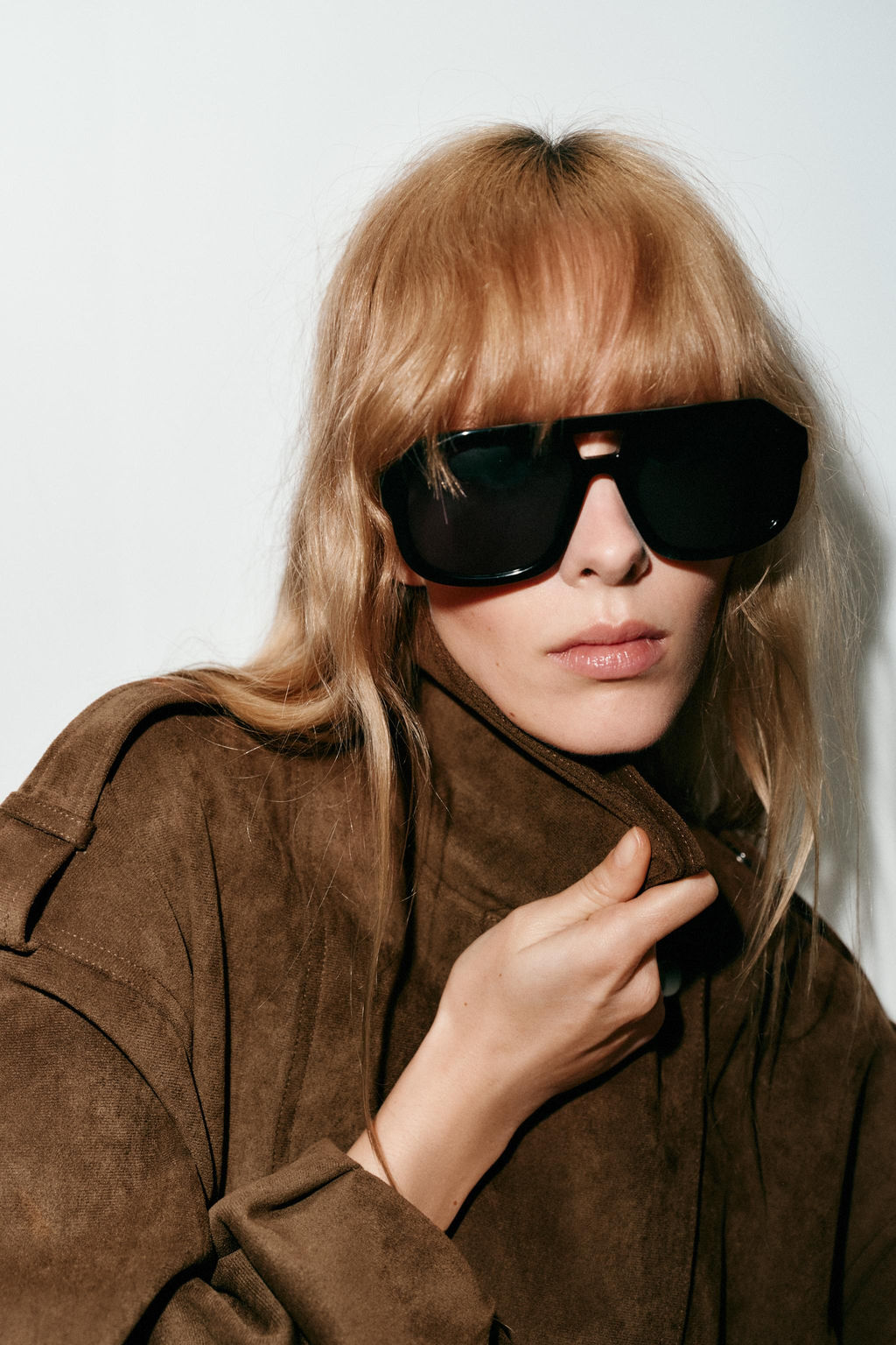 OVERSIZE FAUX SUEDE BIKER JACKET - Zara фото 4