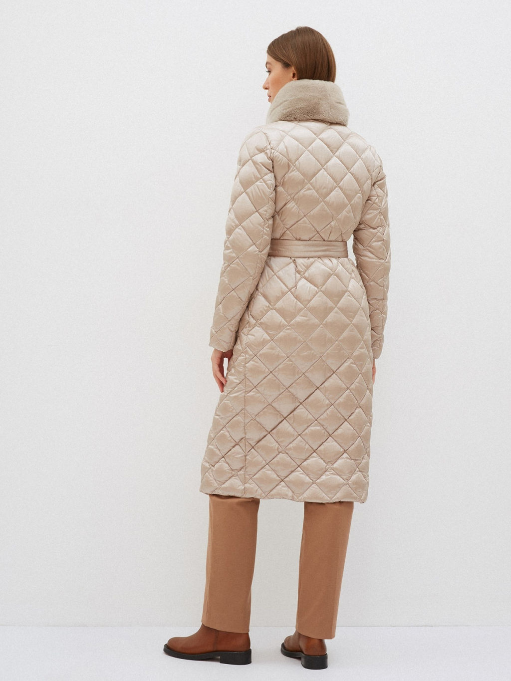 Conso/WDLF 210520 - light beige Пуховое Пальто  фото 4