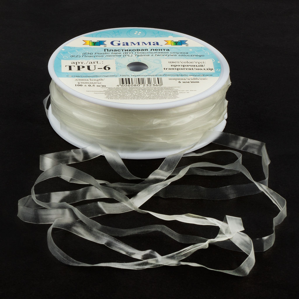 Лента Gamma TPU-6 силиконовая 6 мм 100 м прозрачная