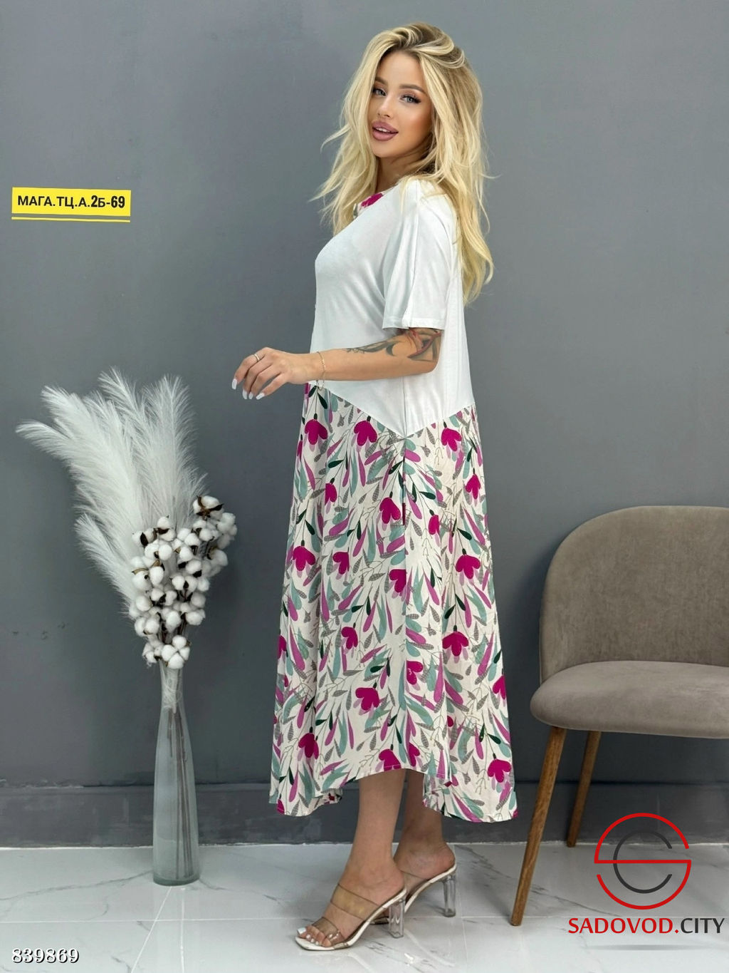 Платье женское с принтом - Bruno фото 5