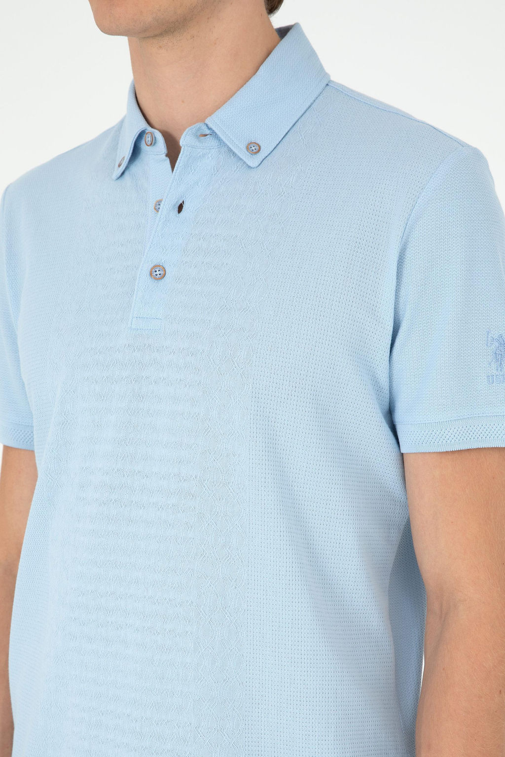 Мужская голубая футболка Неожиданная скидка в корзине - U.s. polo assn фото 7