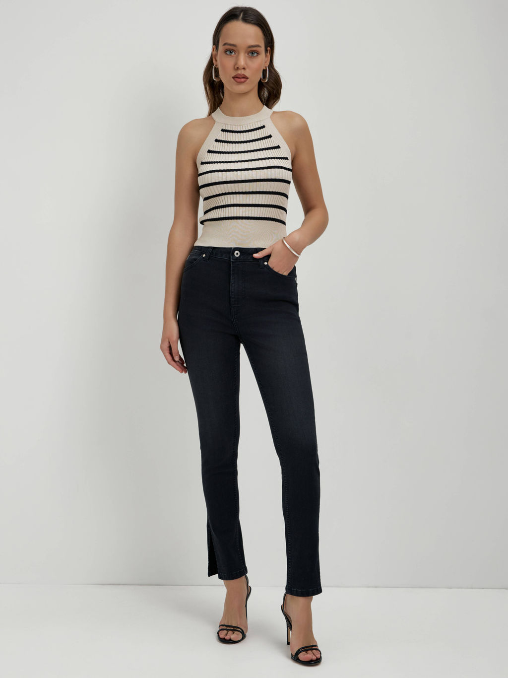 CONTE LDK 2334 Топ женский beige-black - Conte elegant фото 3