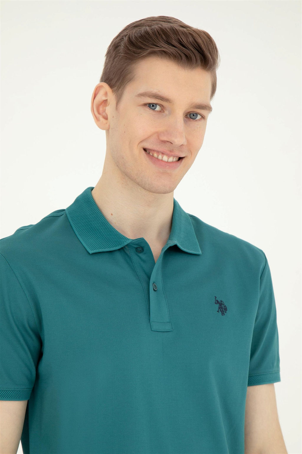 Мужская темно-зеленая футболка - U.s. polo assn фото 2