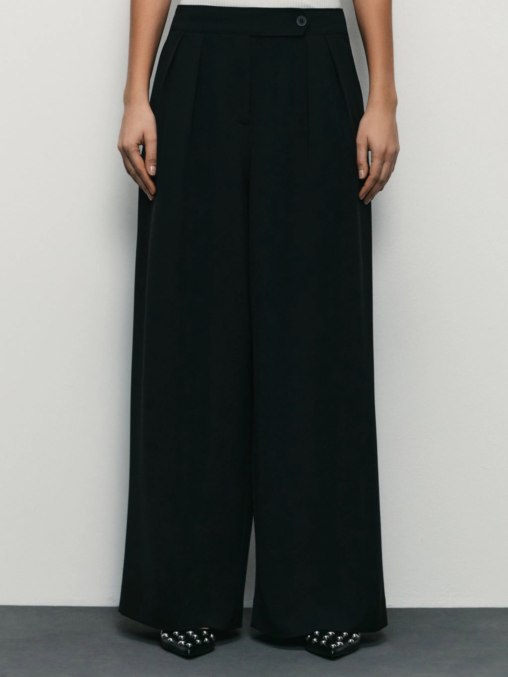 Широкие брюки с вискозой в составе / Zarina фото 2