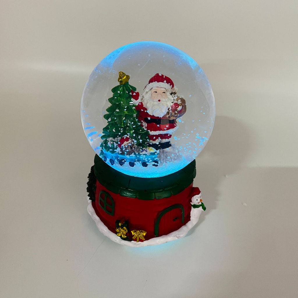 Новогодний декор - Снежный шар 16 см (стекло, свет, музыка) в ассортименте - Ип лебедев о.ю фото 15