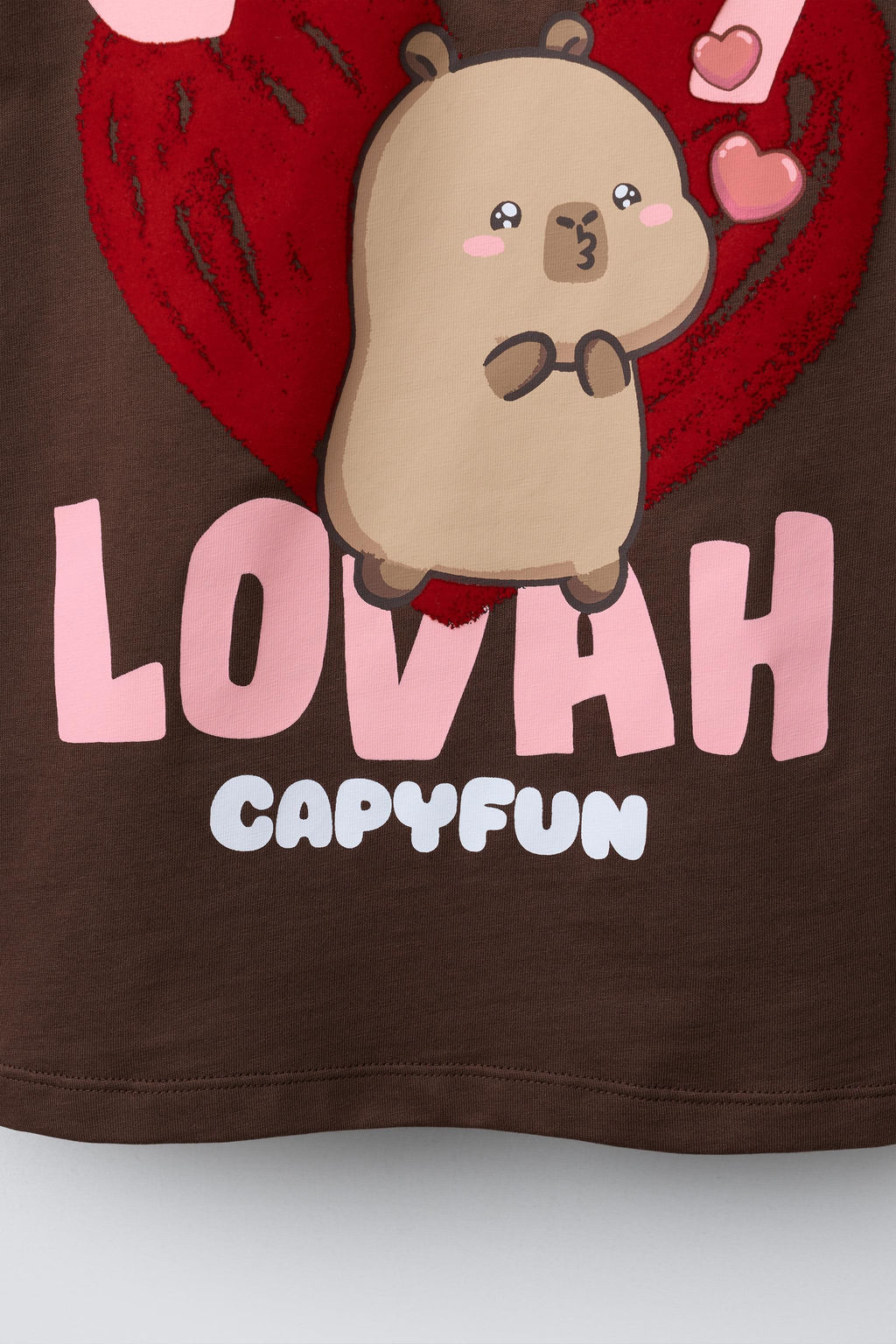 CAPYBARA CAPYFUN  T-SHIRT WITH FLOCKING - Zara фото 10