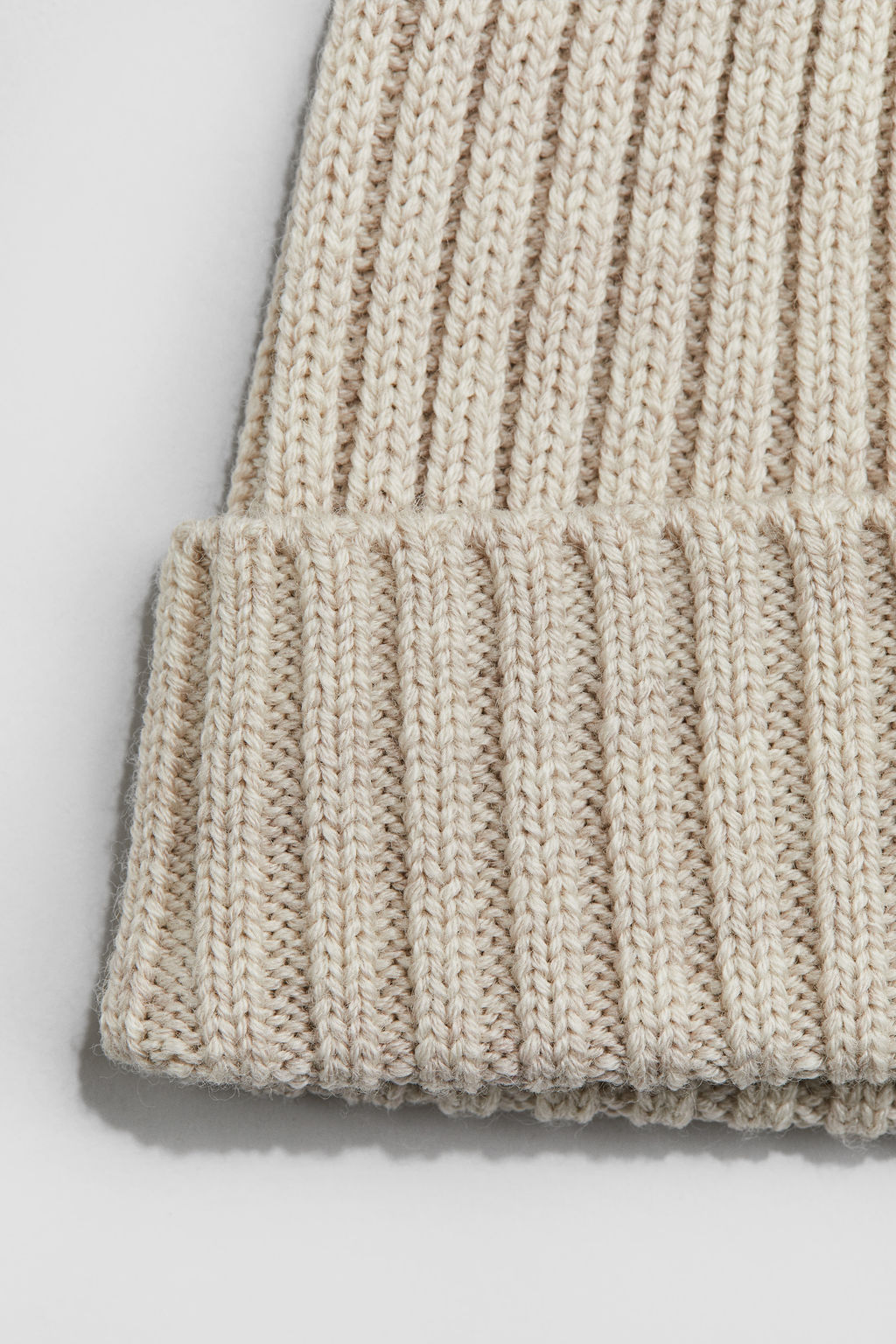 Gorro beanie en punto de lana