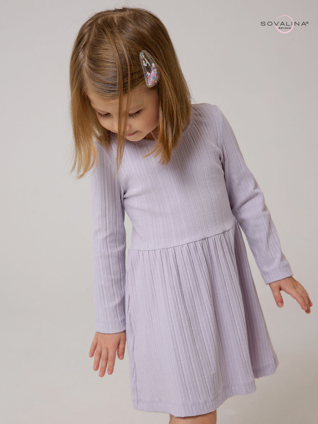 Платье Эля косичка лаванда - Sovalina фото 10