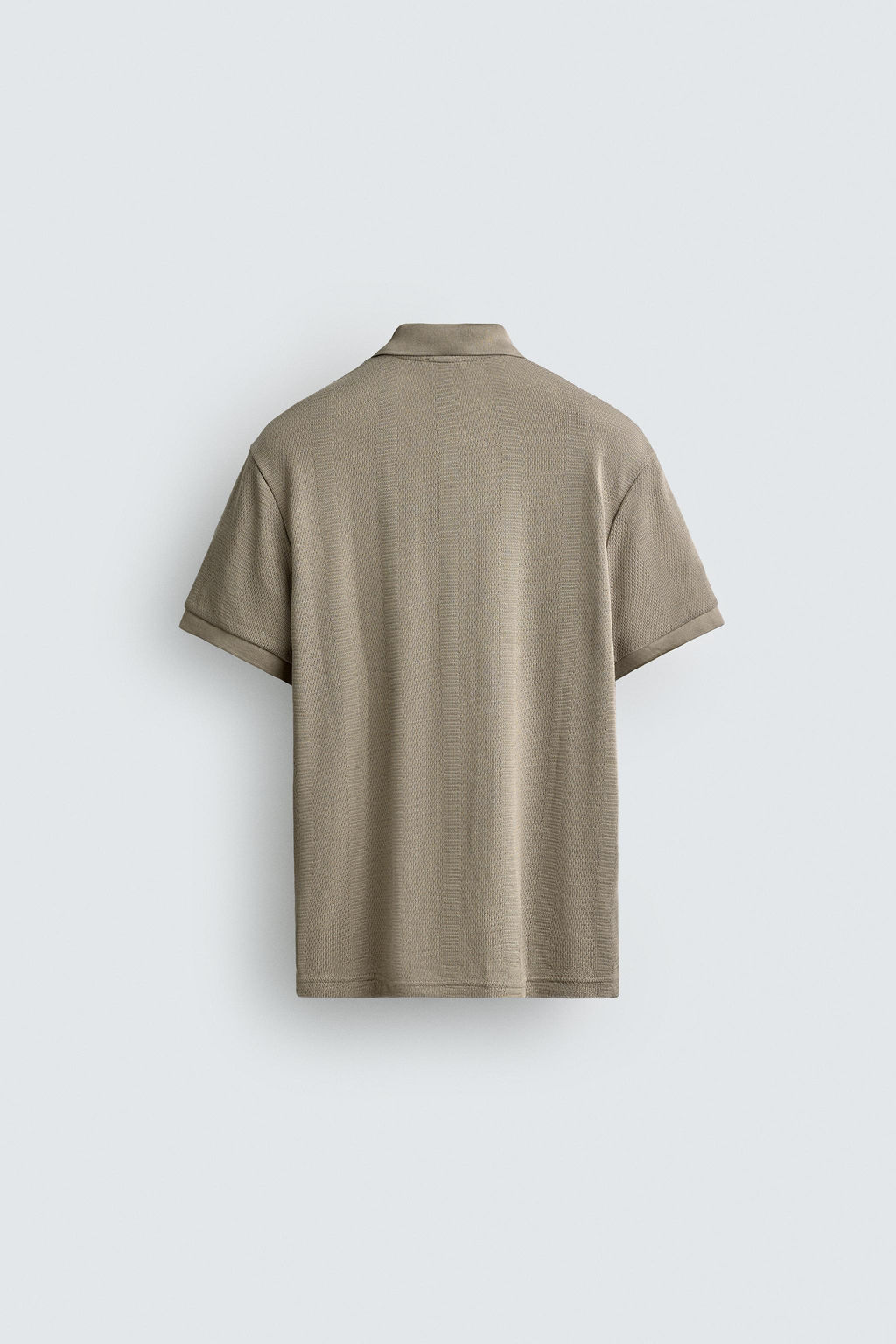 POLO REGULAR FIT JACQUARD RAYAS / Tostado