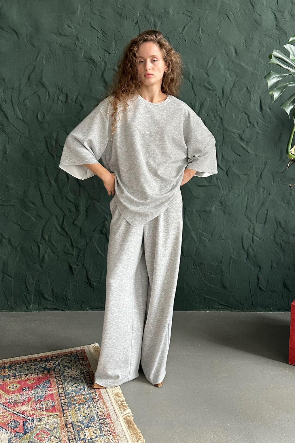 Брюки женские ASY107/01/Серый меланж