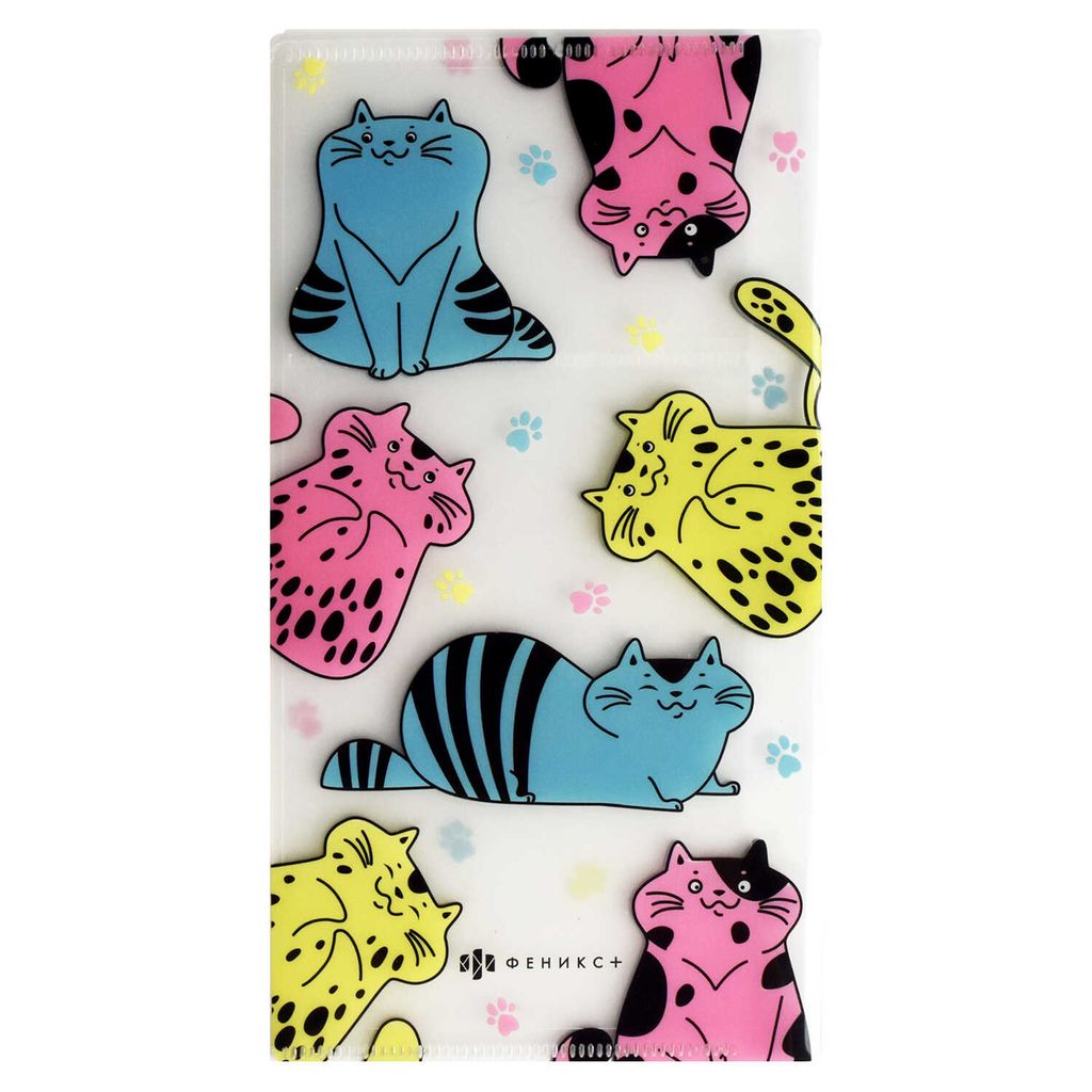 Цена за 2 шт. Папка для документов пластиковая арт. 53253/ 12 КОШКИ - Escalada фото 4