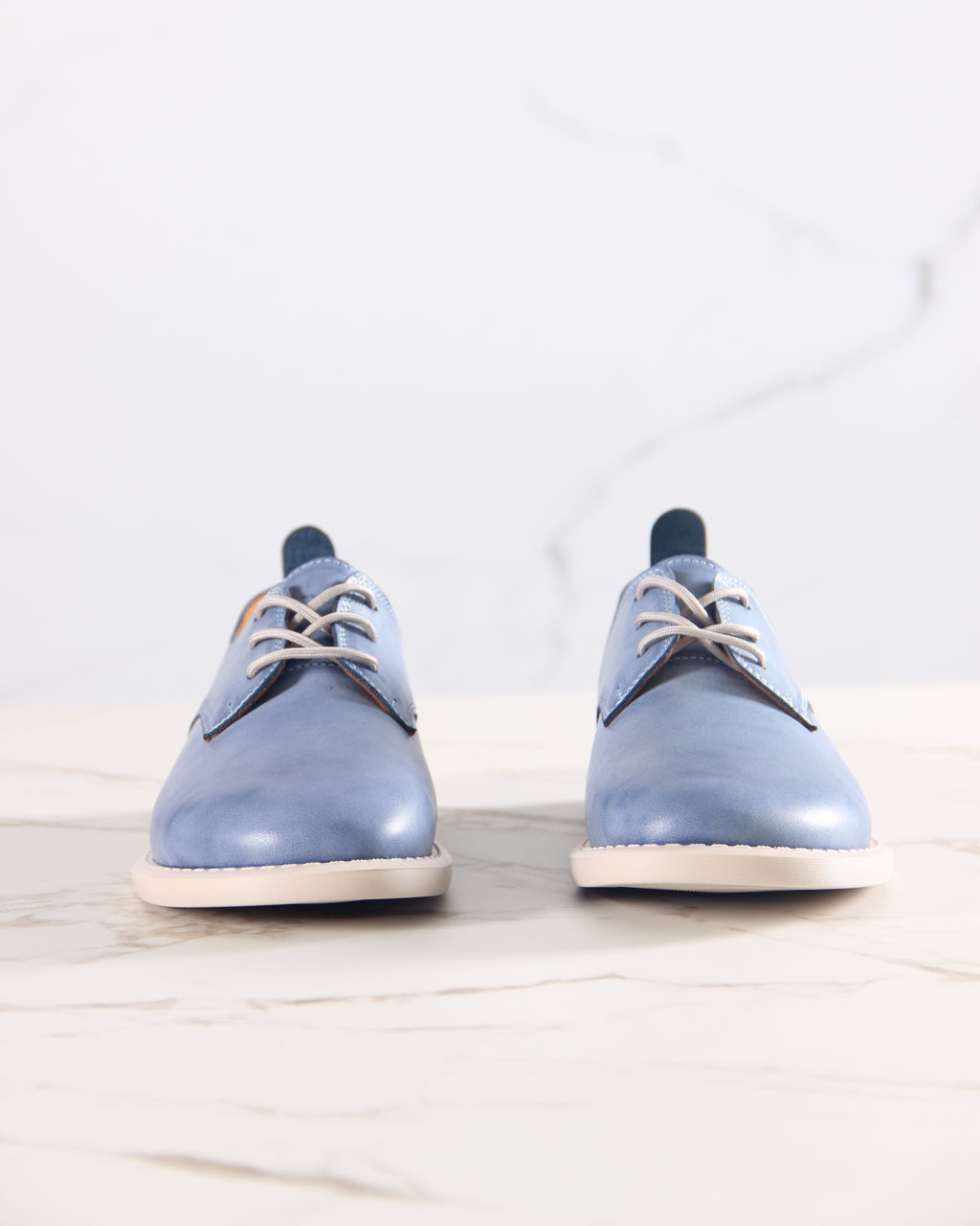 Туфли EDART 181.ОКСЕ be. Вакса джинс+бежевый  фото 9