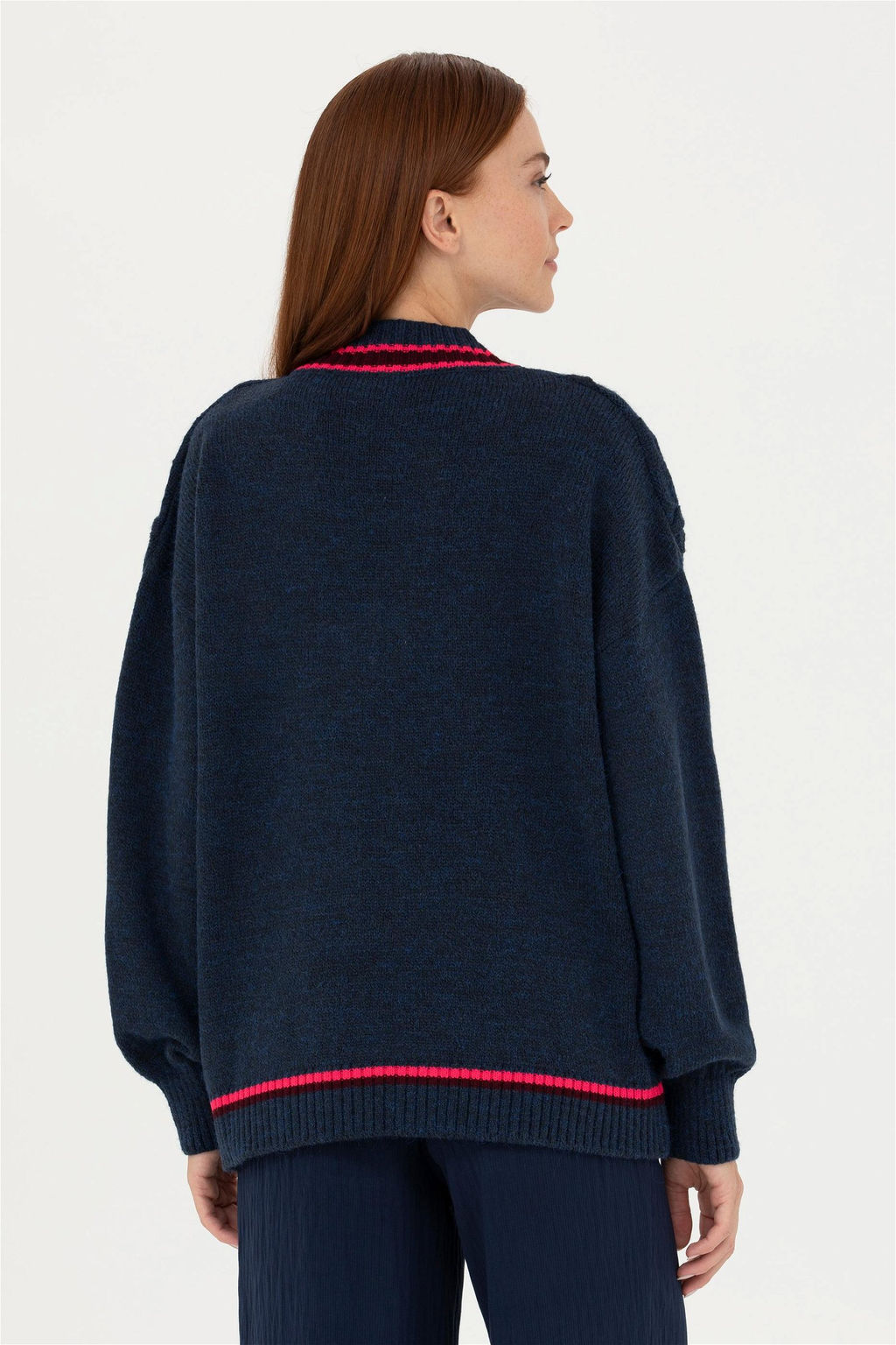 Женский темно-синий свитер - U.s. polo assn фото 12