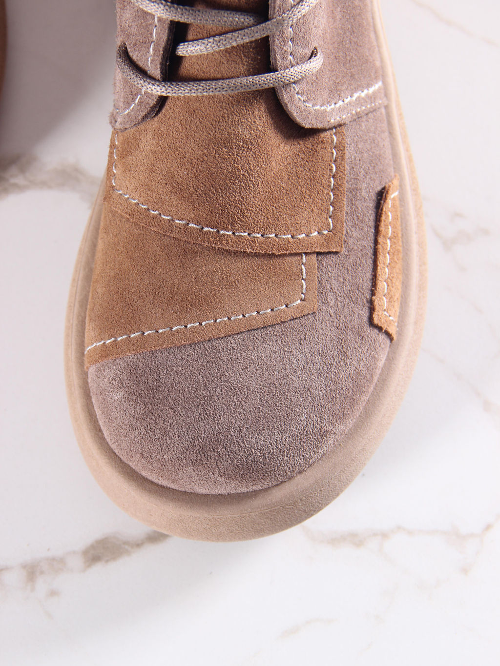 Ботинки 305.927ka. светло коричневый капучино замша/Байка