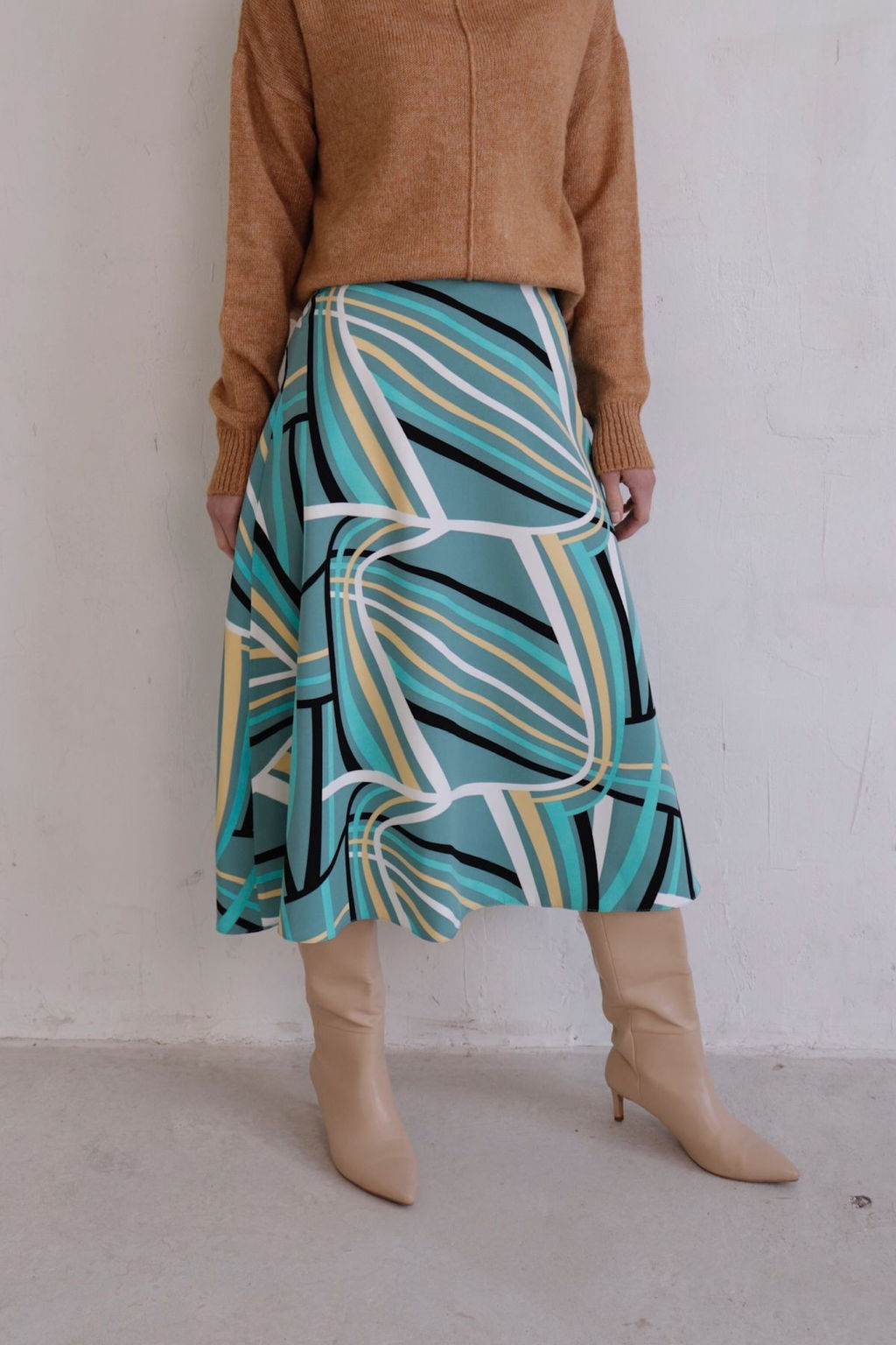 Юбка А-силуэта с принтом - Martichelli фото 22