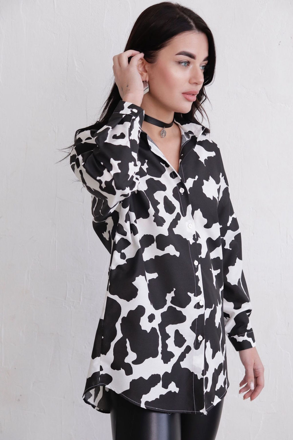 Рубашка удлинённая свободного силуэта - Martichelli фото 7