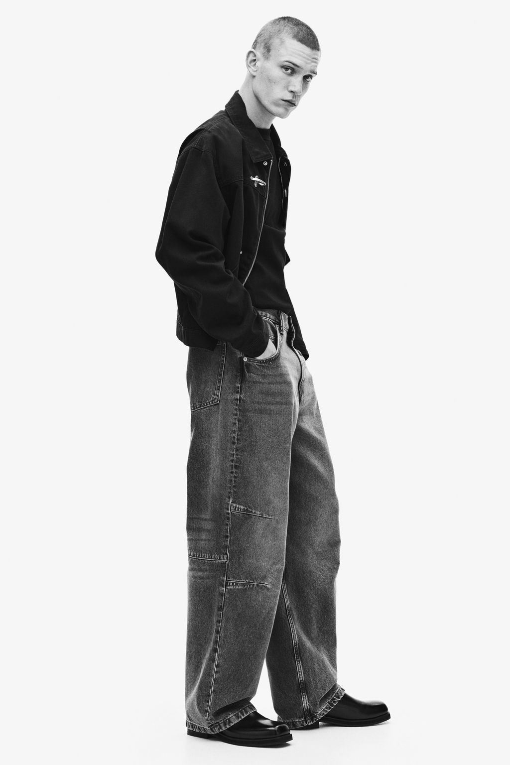 Vaquero baggy con pinzas - H&m фото 7