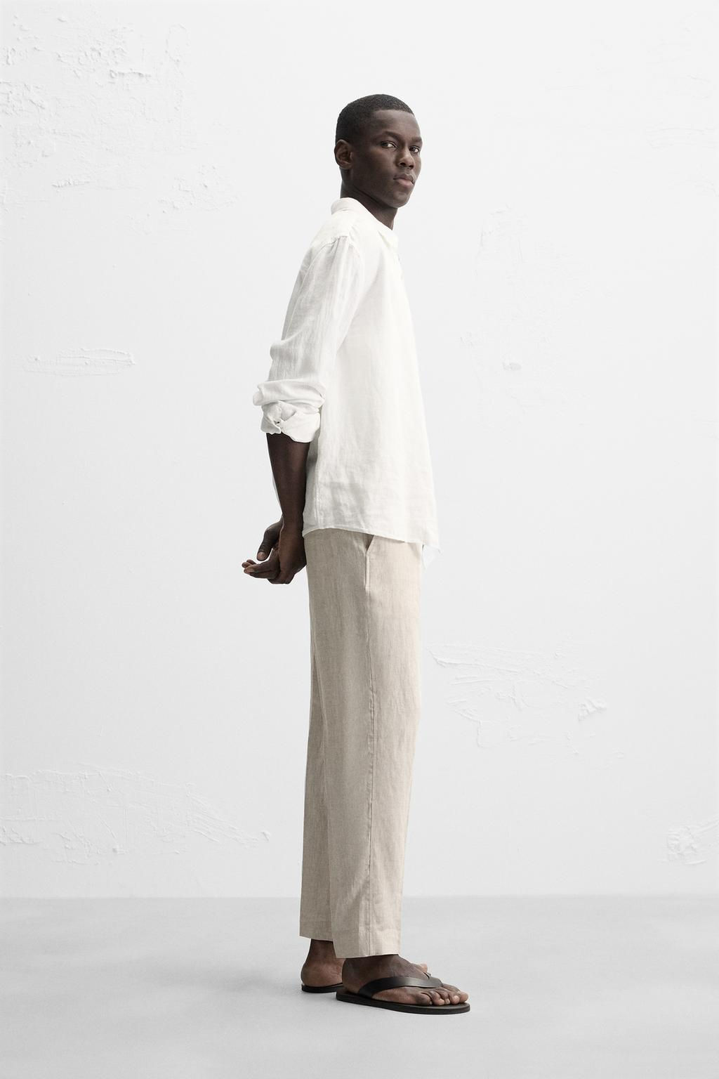 LINEN TROUSERS - Zara фото 59