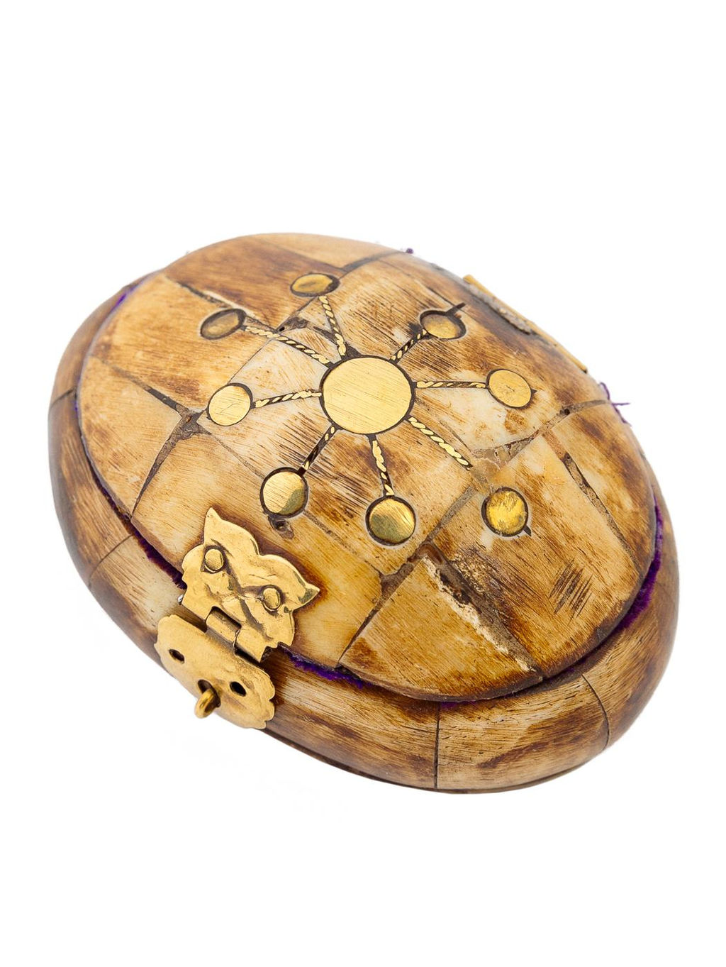 Шкатулка с инкрустацией (кость) №Шк120/1 - Ганг фото 2