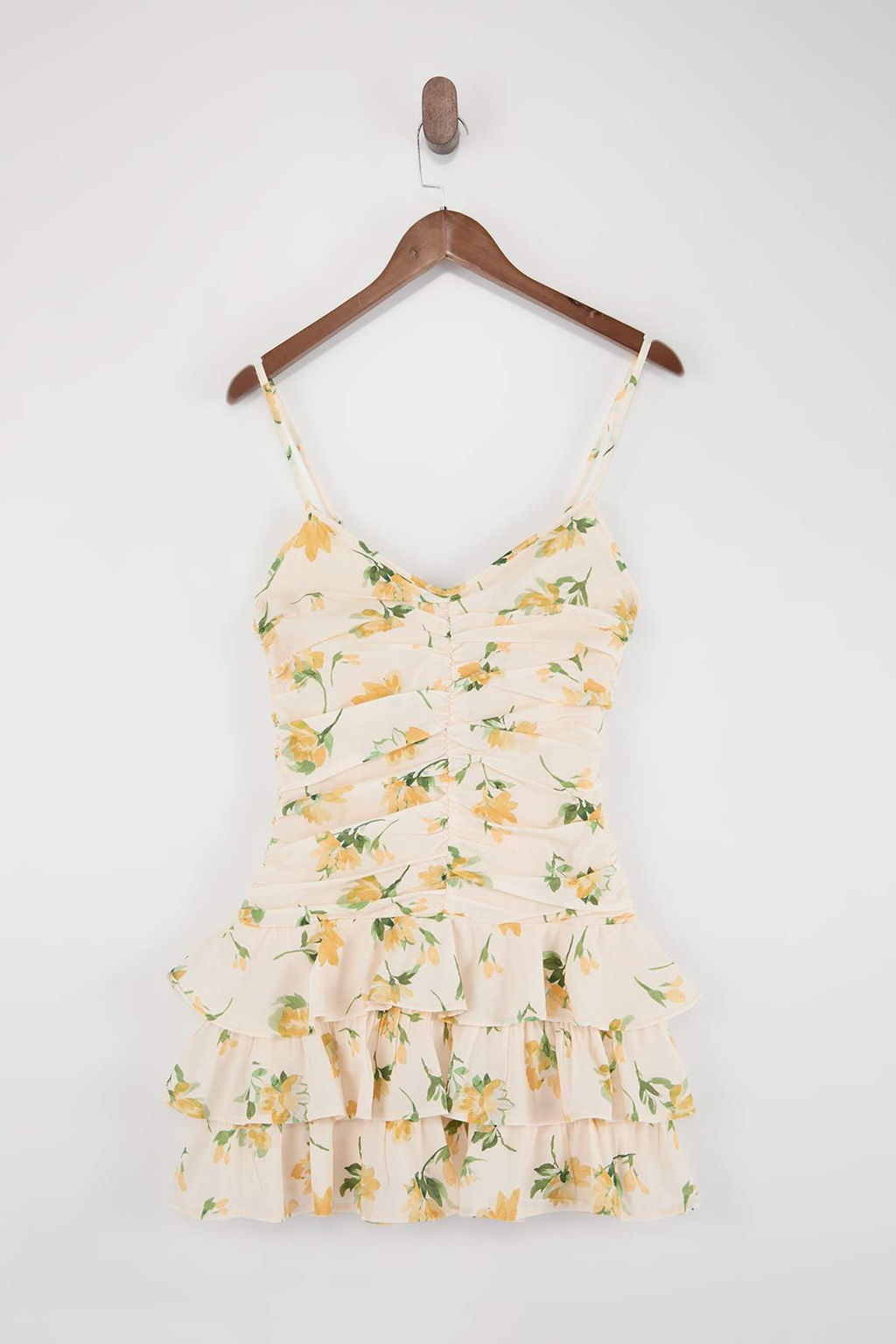 Cok Renkli Cicekli F?rf?rl? K?sa / Mini Dokuma Elbise TWOSS26EL00050 - Trendyolmilla фото 2