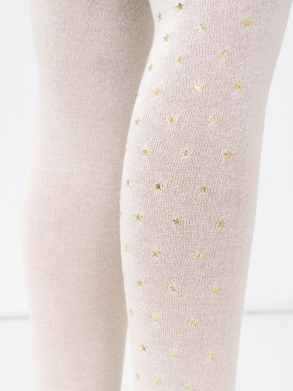 Цена за 3 пары! Детские колготки кремового цвета в звездочку - Mark formelle фото 5