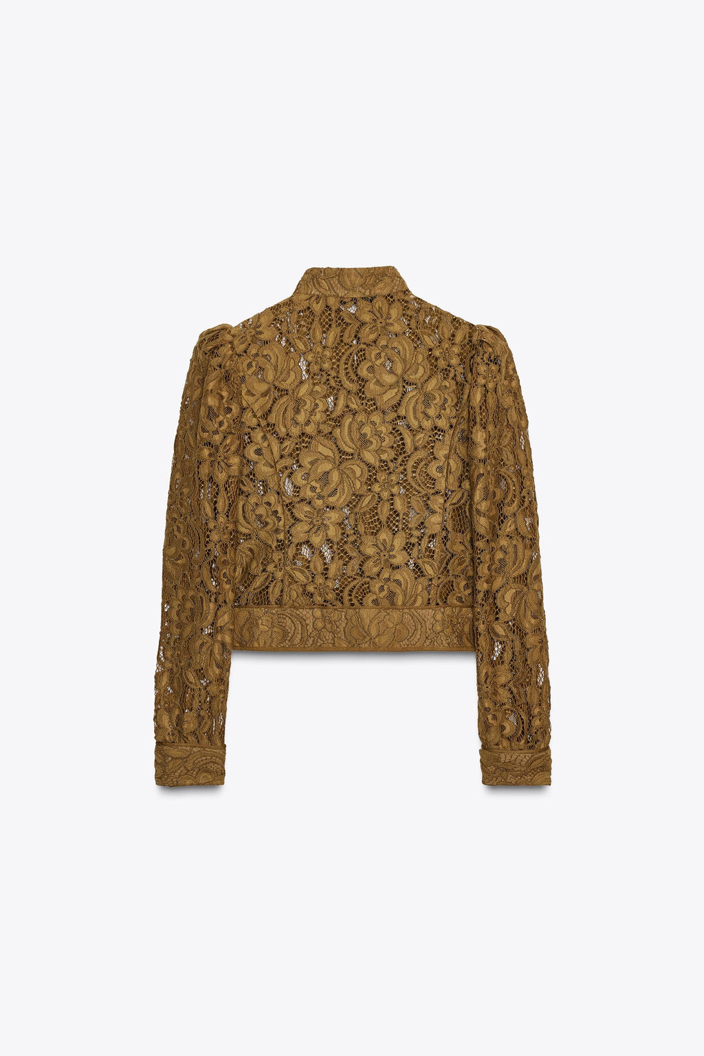 ZW COLLECTION LACE JACKET WITH PUFF SLEEVES - Zara фото 6