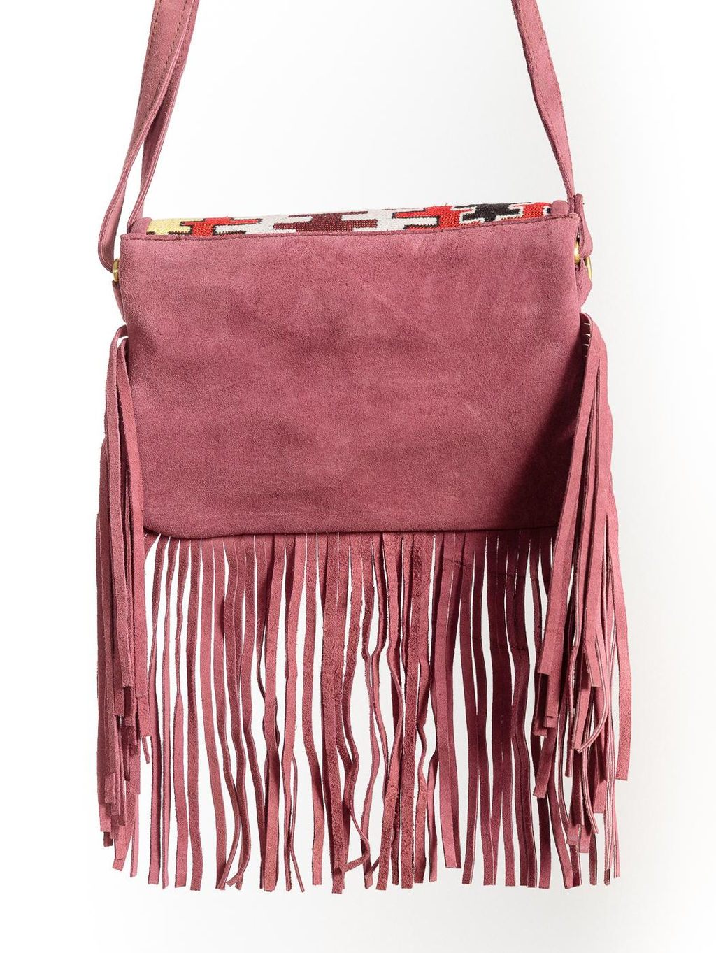 Сумка замшевая с бахромой через плечо 1113/2/31 - Ганг фото 4