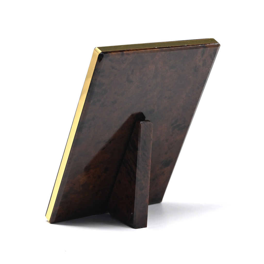 Икона настольная из обсидиана 70*30*95мм "Николай Чудотворец". Радуга камня